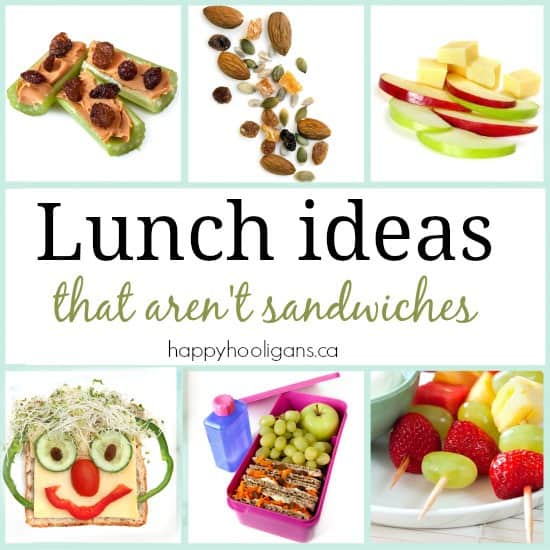Kid lunch ideas that are not sandwiches - Happy Hooligans 