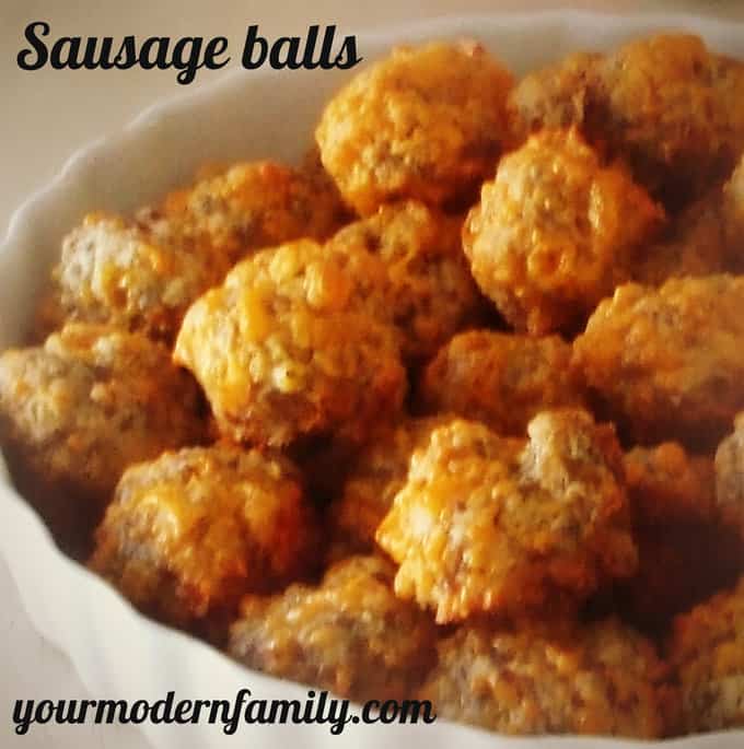 Sausage balls recipe - perfect easy party food.