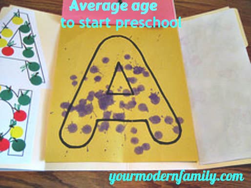 average age to start preschool