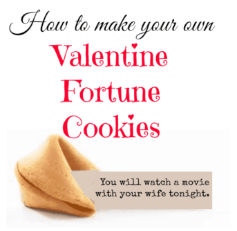 diy valentine fortune cookies