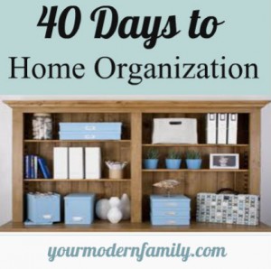 40 days to home organization