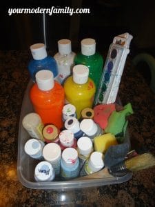 organizing your art supplies