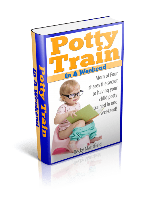Image shows a book titled "Potty Train in a Weekend"