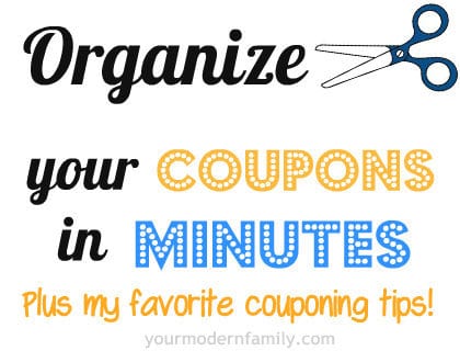 Keeping your coupons organized