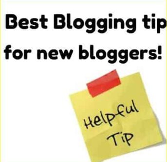 best blogging tip for new bloggers