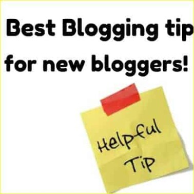 best blogging tip for new bloggers