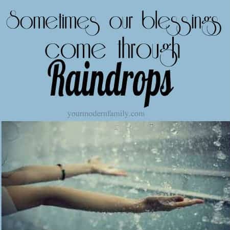 blessings through raindrops