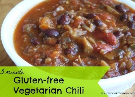 gluten free vegetarian chili recipe