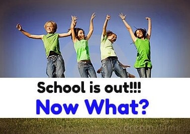 Kids jumping into the air with text below them.