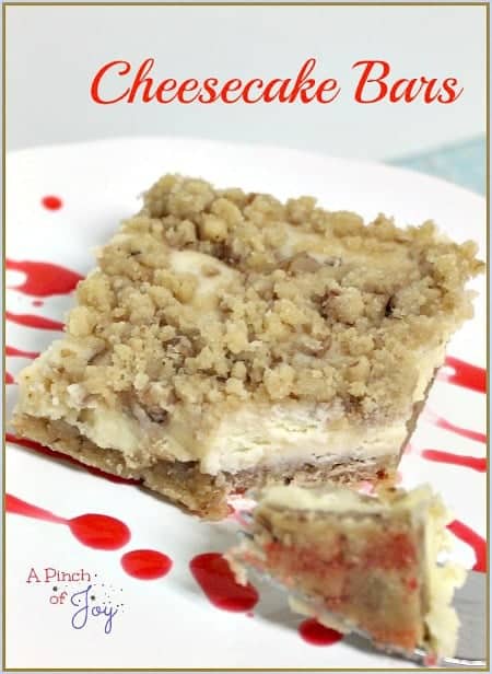 recipe for cheesecake bars