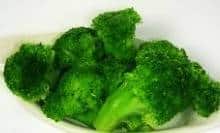 A bowl of broccoli .