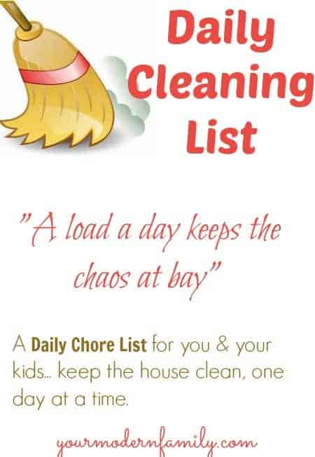 cleaning list