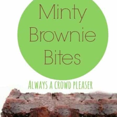 minty brownie bites