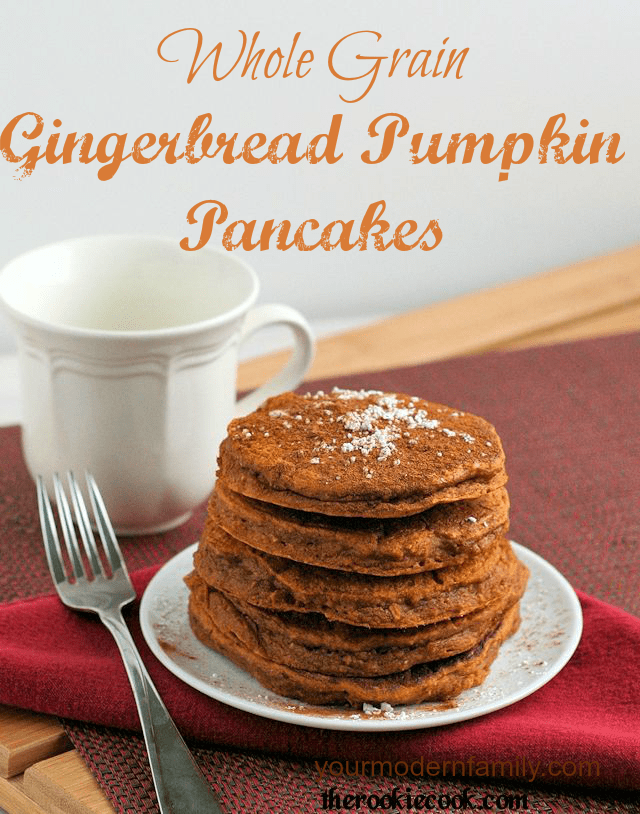 Whole Grain Gingerbread Pumpkin Pancakes mark