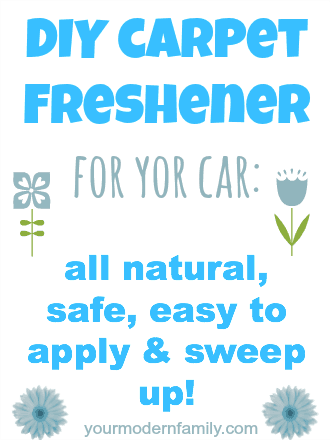 DIY natural carpet car freshener