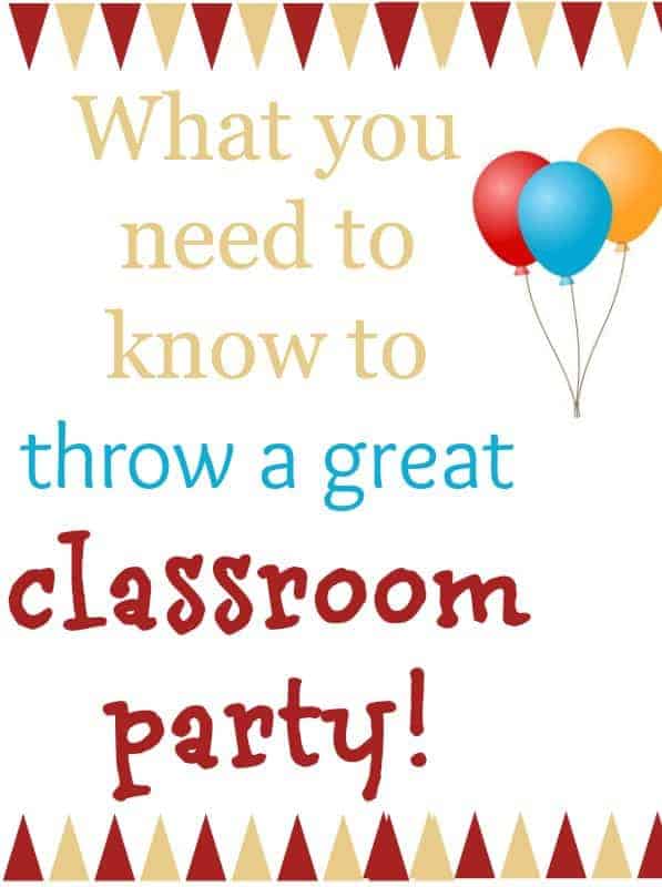throw a classroom party