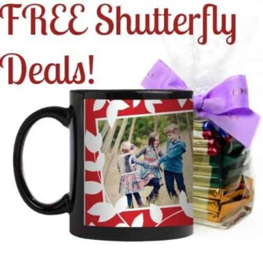 A social media ad with a coffee cup with a photo on it and chocolate beside it.