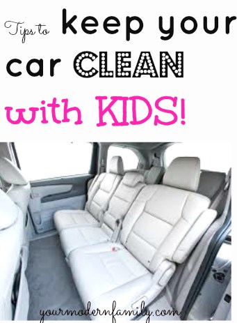 keep your car clean with kids