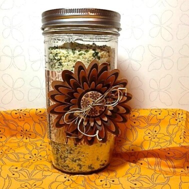 potato soup in a jar