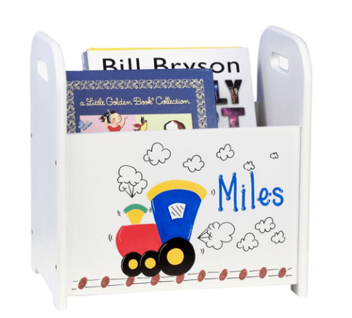 Personalized book container.