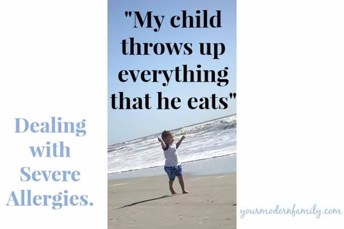 My child throws up everything that he eats