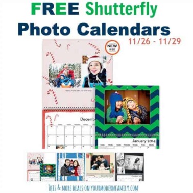 FREE photo calendar & more offers through 11/30/13