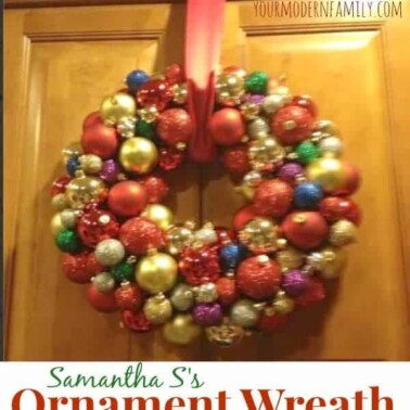 Samantha's DIY Ornament Wreath