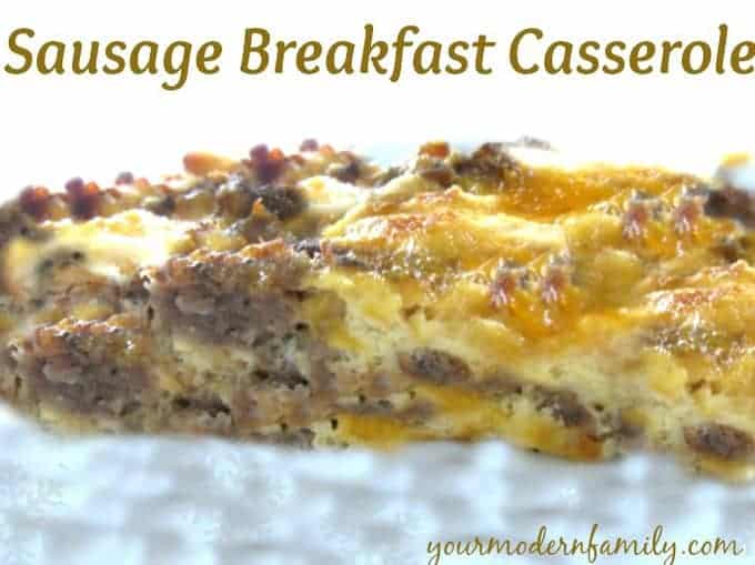 Christmas Sausage Breakfast Casserole