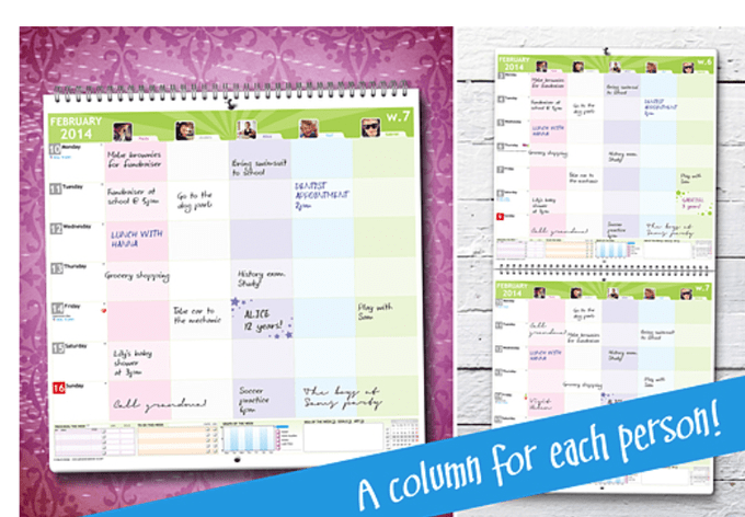 personal planner customized for your family 