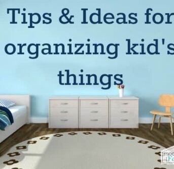 organizing kids things
