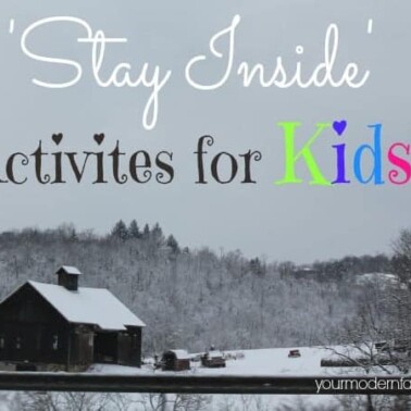 stay inside activities for kids