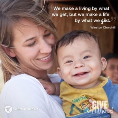 we make a living by what we get, but we make a life by what we GIVE.