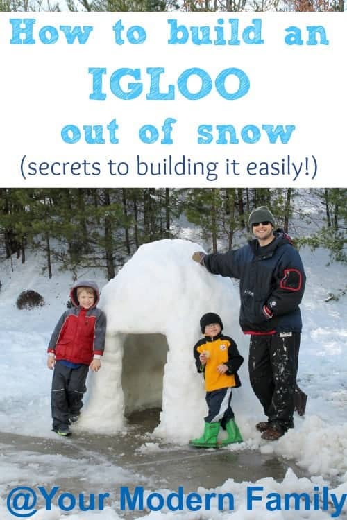 How to build an igloo out of snow (& tips to building it easily!)