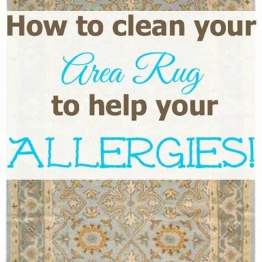 how to clean your area rug to help your allergies