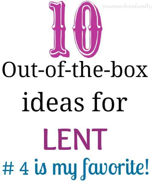 unique ideas for lent