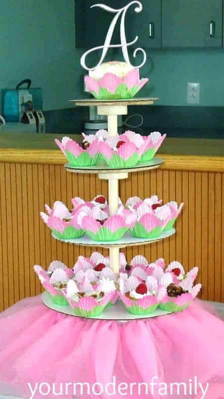 diy cupcake tower instructions - step by step