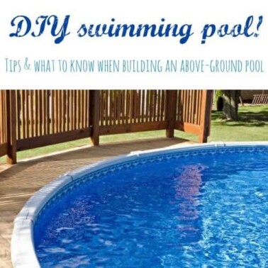 diy above ground pool tips