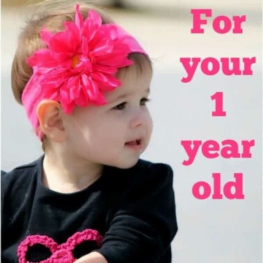 5 learning activities for your one year old