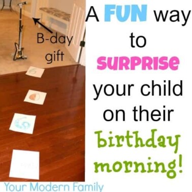 Birthday Surprise for the BEST morning!
