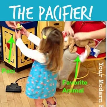 How to get rid of a pacifier using a stuffed animal