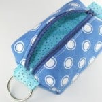 Teeny tiny zipper pouch, coin purse or add to your key ring.