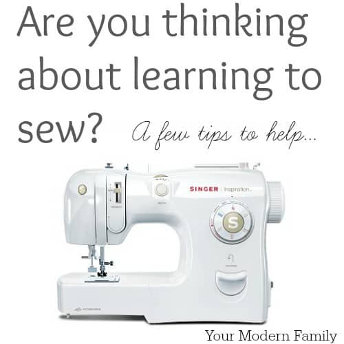 learning to sew