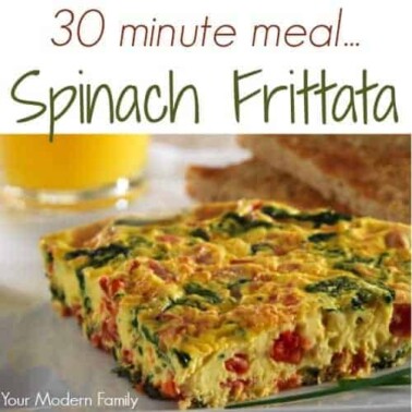 quick spinach frittata