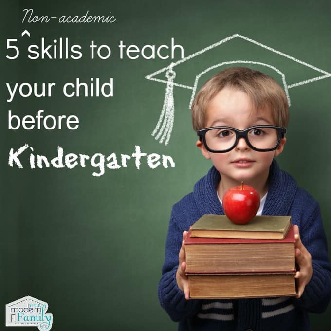 5 non academic skills to learn before kindergarten