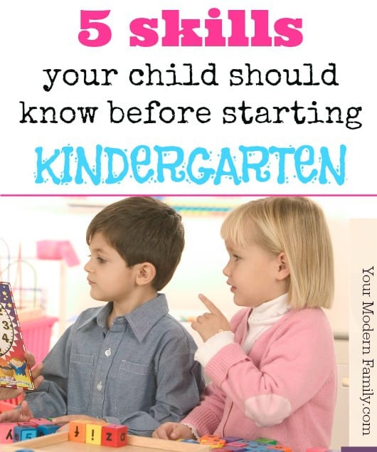 5 things your child should know before starting Kindergarten