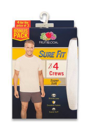 A package of men\'s Fruit of Loom underwear.