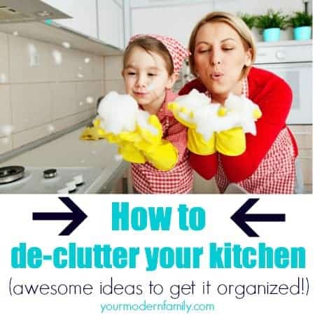 how to de-clutter your kitchen