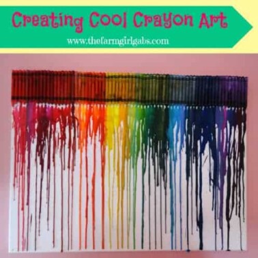 A craft project with crayons.