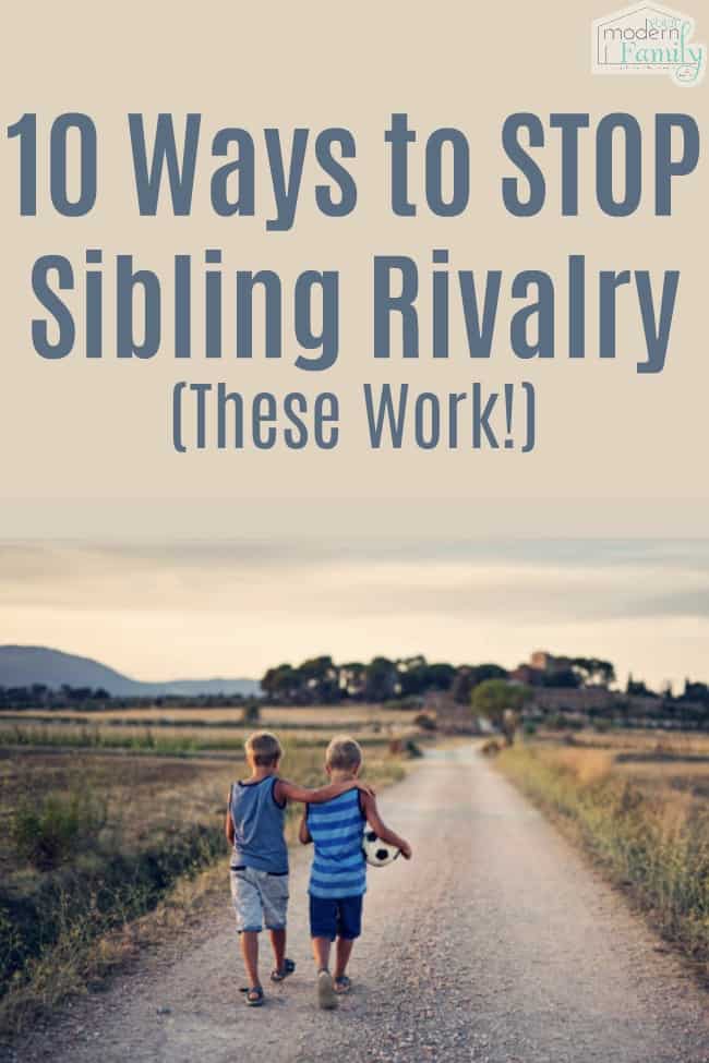 Stop Sibling Rivalry
