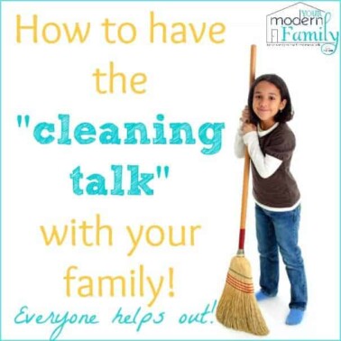 have the cleaning talk